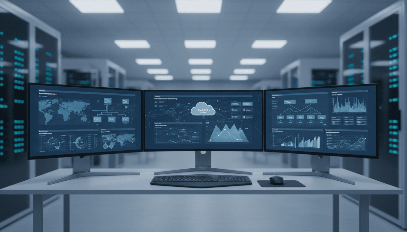 Cloud hosting dashboard and monitoring interface